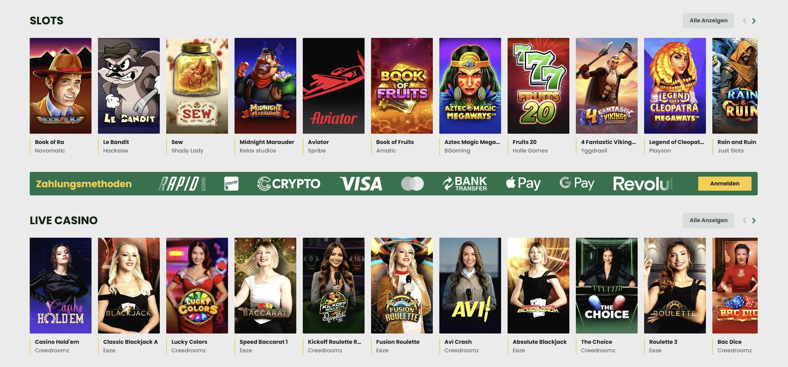 7abet Casino Spiele