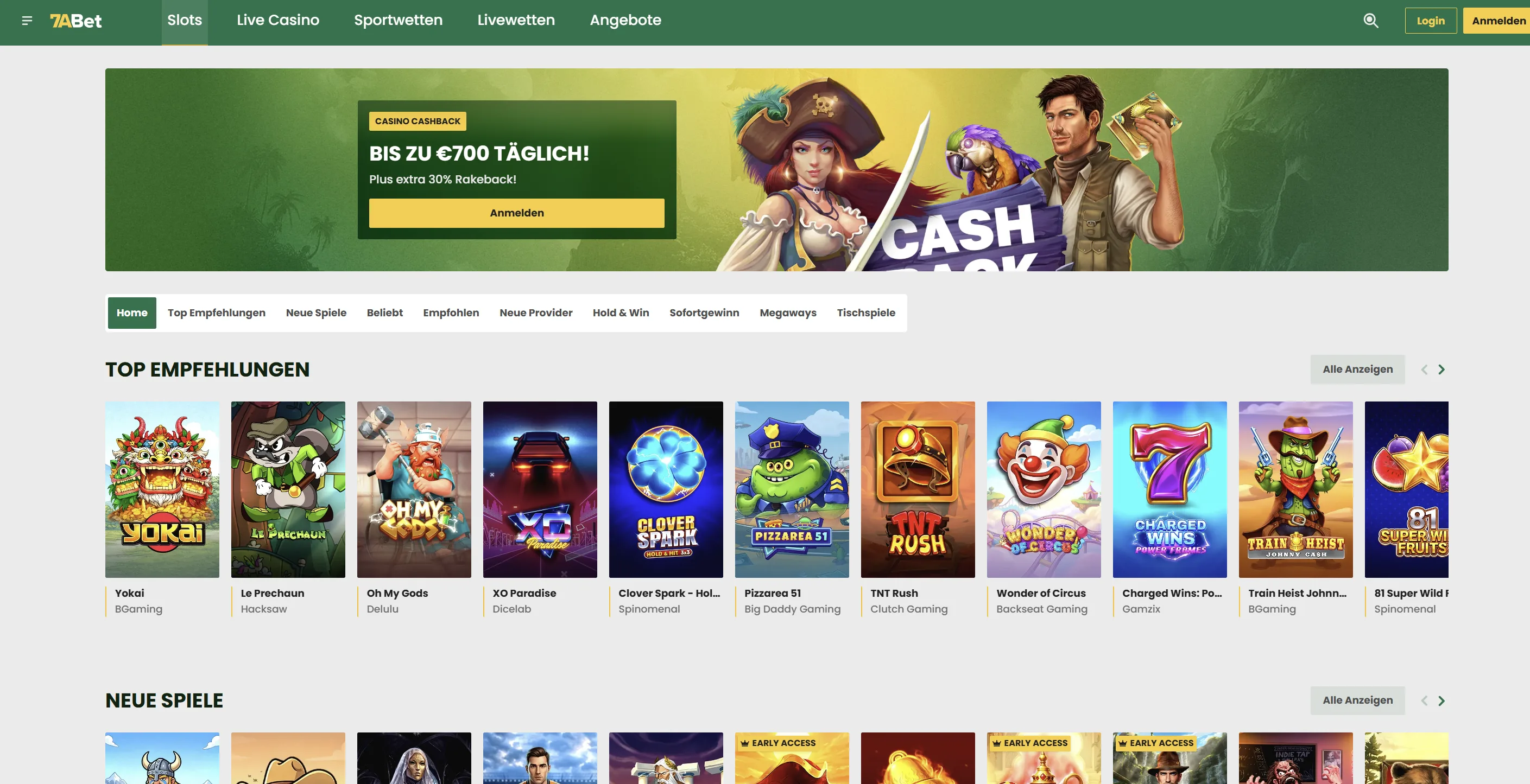 7abet Casino Bonus